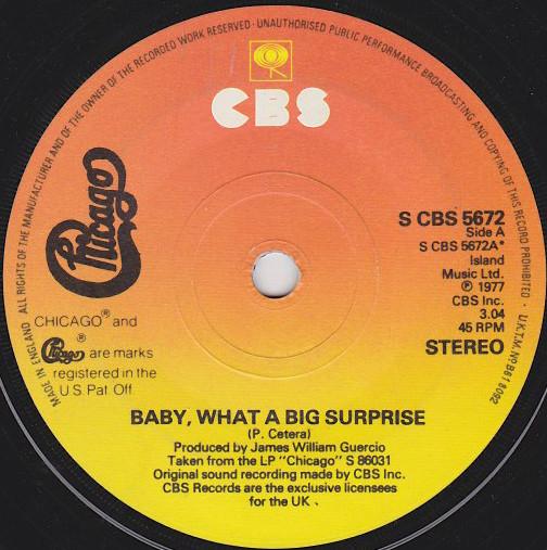 Chicago  - Baby, What A Big Surprise