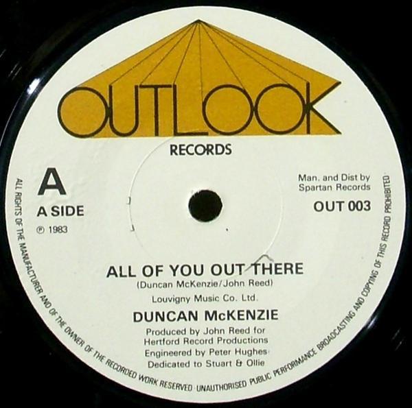 Duncan McKenzie - All Of You Out There