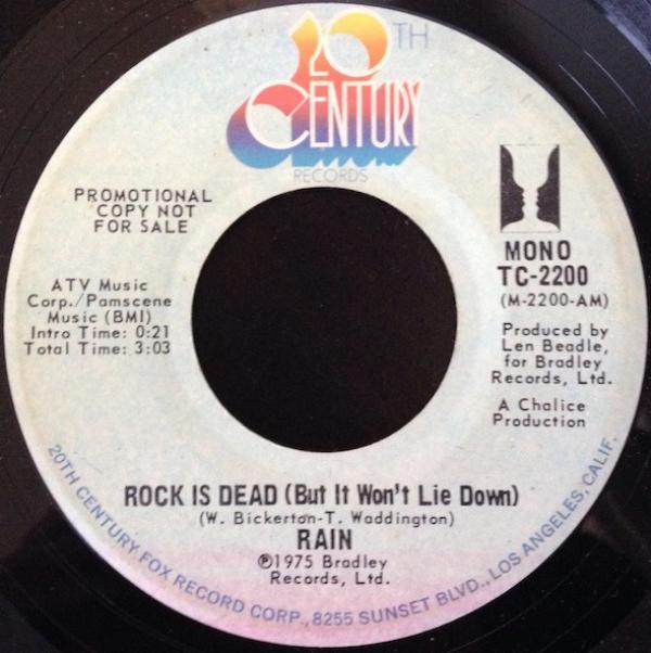 Rain  - Rock Is Dead (But It Won't Lie Down)