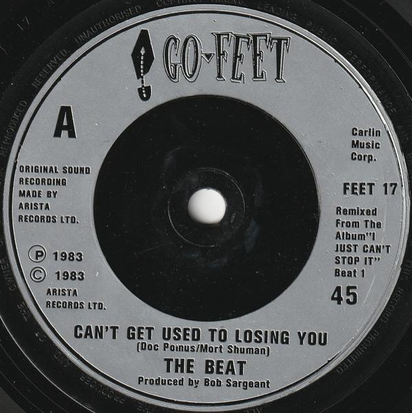 The Beat  - Can't Get Used To Losing You