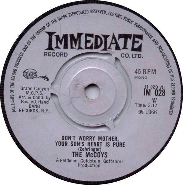 The McCoys - Don't Worry Mother, Your Son's Heart Is Pure