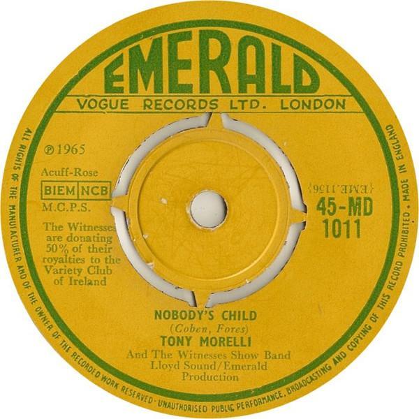 Tony Morelli, The Witnesses Showband - Nobody's Child